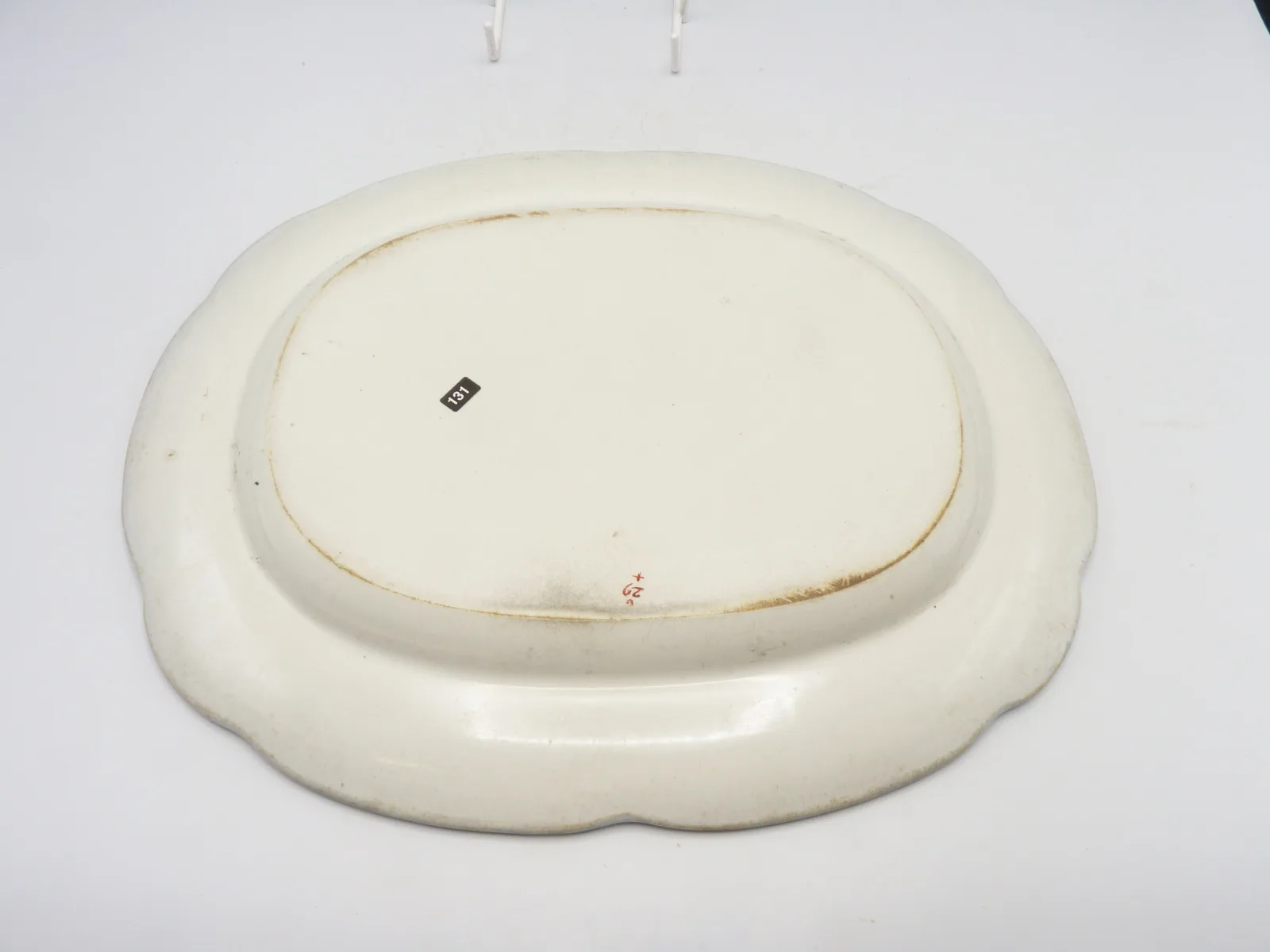 Flow Blue Polychrome 13 inch Platter - Image 3