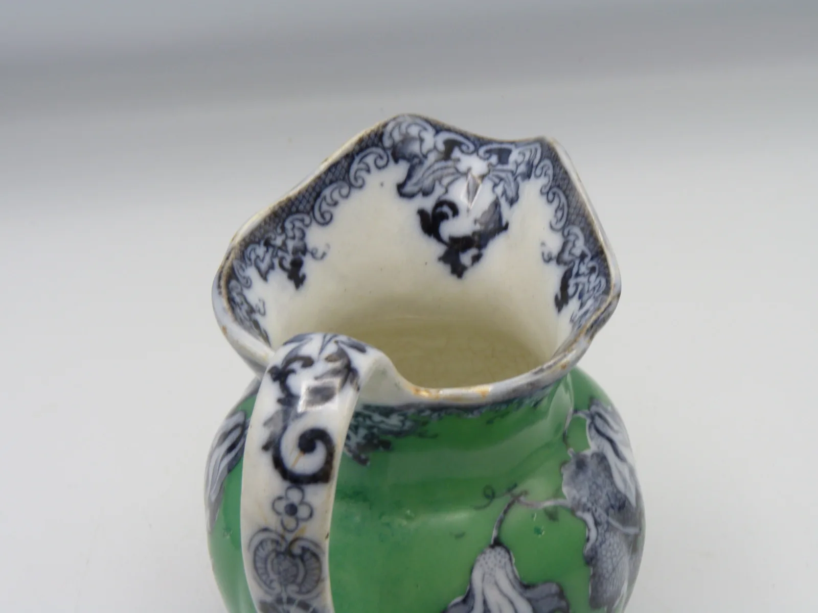 Green Ground & Mulberry Jug - Dimmock - Image 4