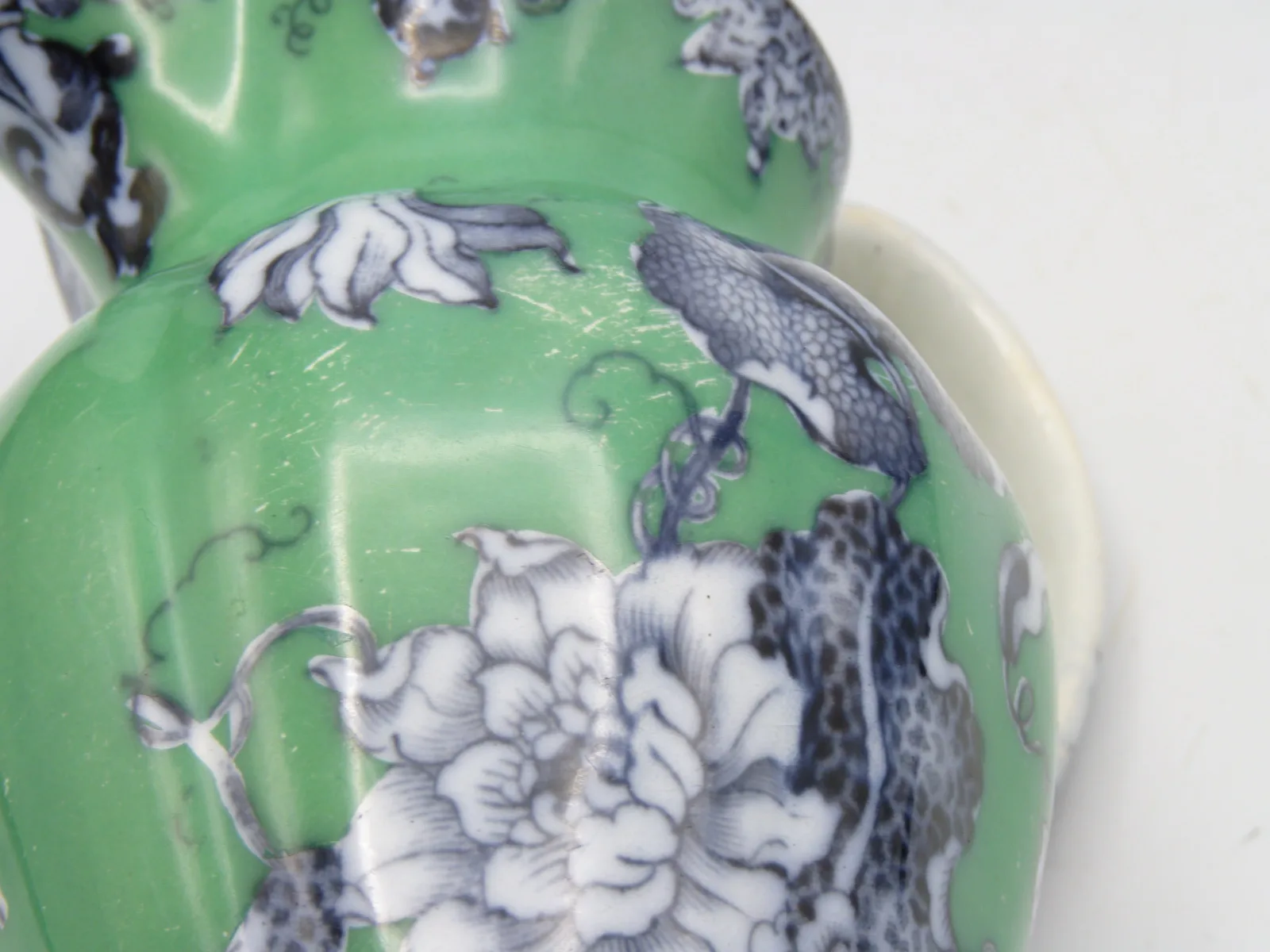 Green Ground & Mulberry Jug - Dimmock - Image 2