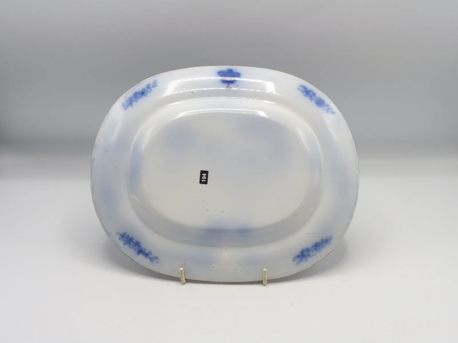 Ridgway Morley - Beautiful Flow Blue Polychrome - Small Platter - Image 3