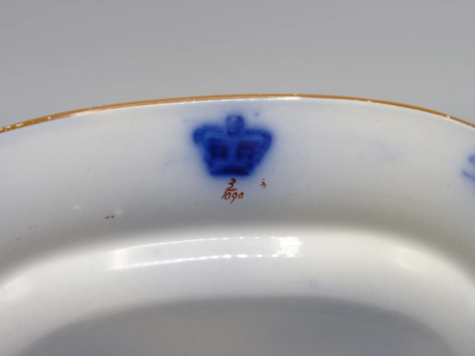 Ridgway Morley - Beautiful Flow Blue Polychrome - Small Platter - Image 2