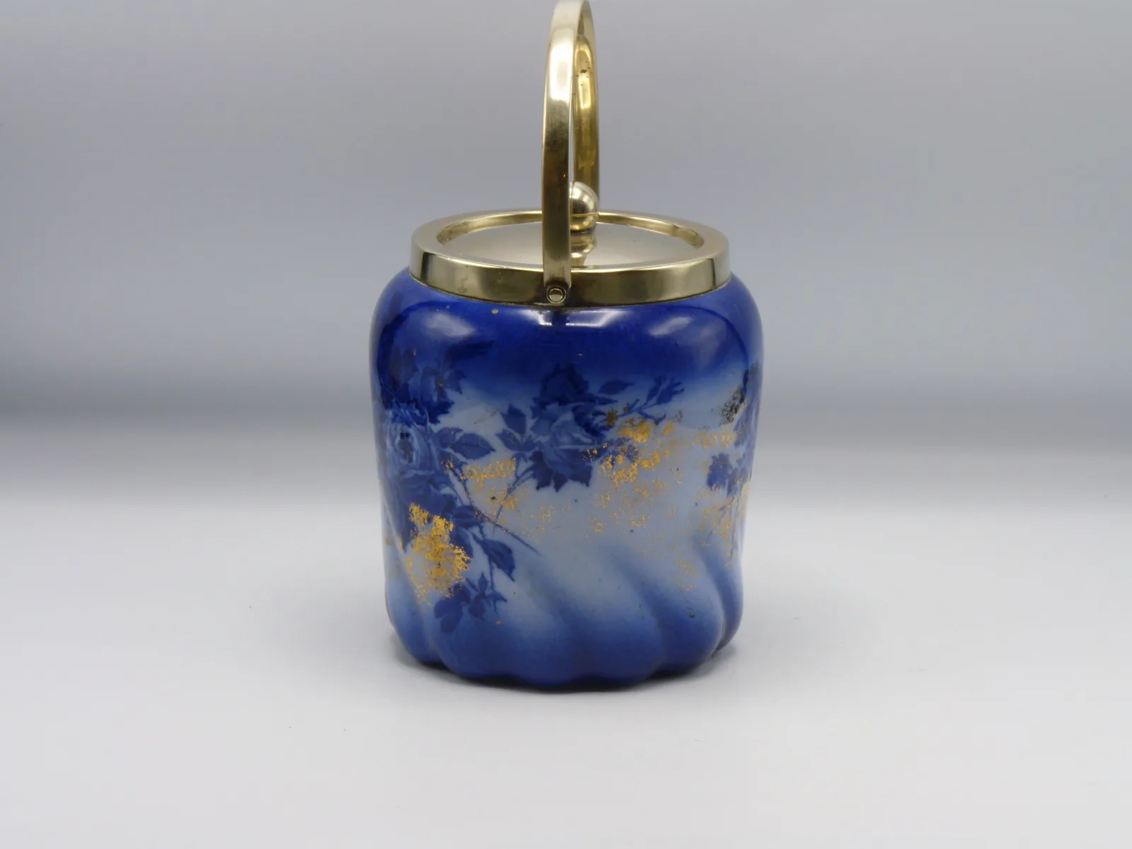 Flow Blue ~ Doulton ~ Gloire-De-Dijon ~ Biscuit Barrel - Image 6