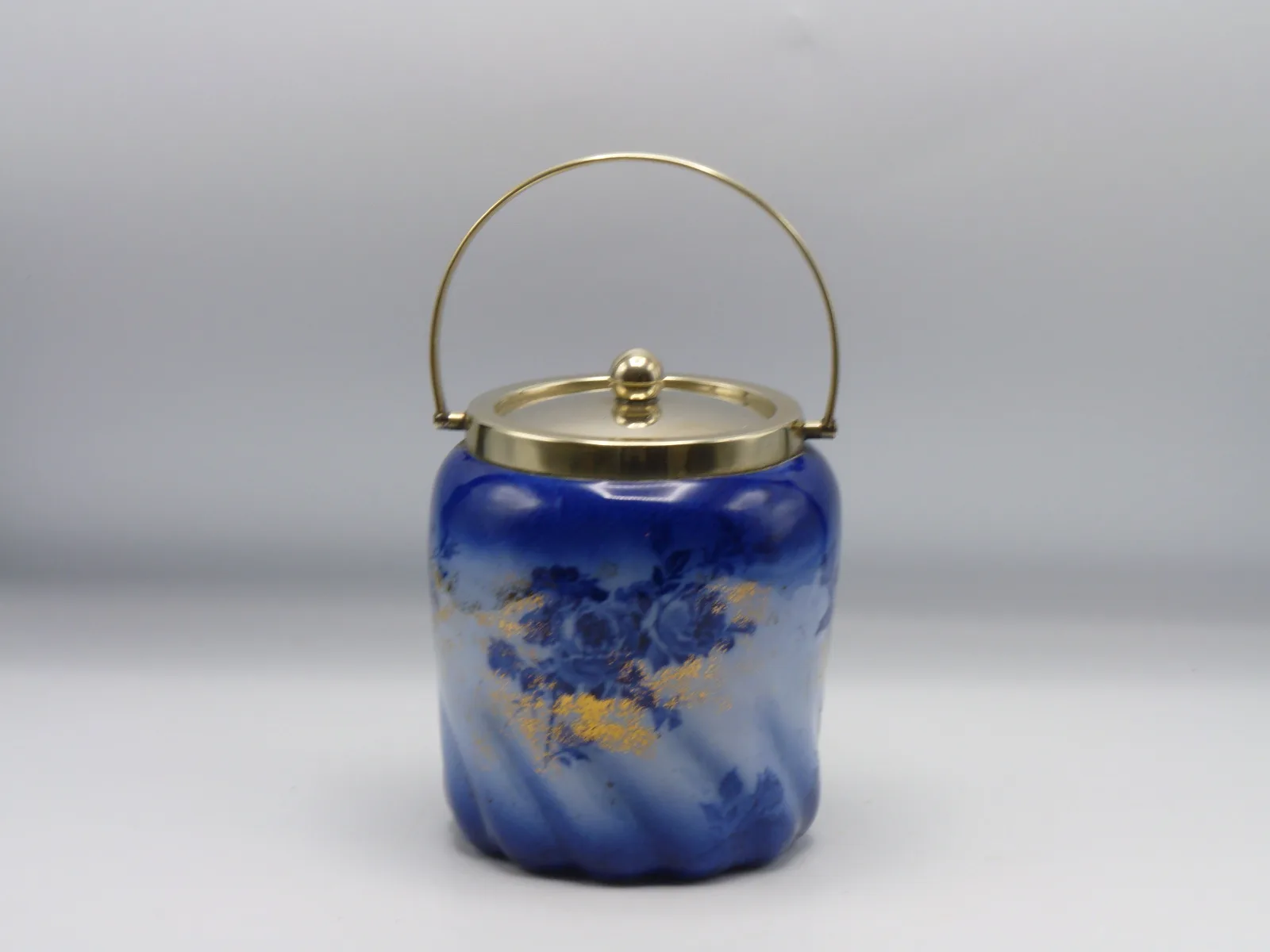 Flow Blue ~ Doulton ~ Gloire-De-Dijon ~ Biscuit Barrel - Image 5