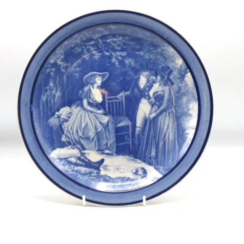 Doulton Charger - George Morland - The Anglers' Repast - Flow Blue