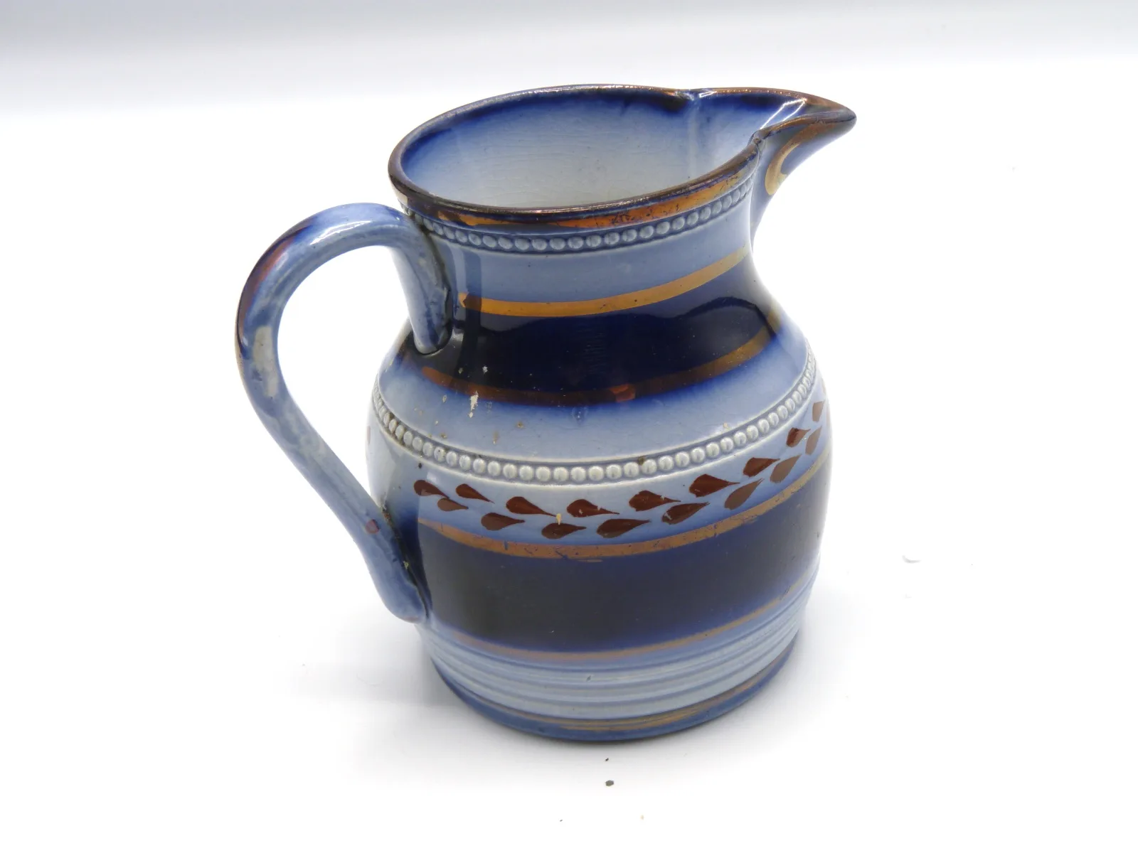 Small Flow Blue Creamer - Wagon Wheel - Image 2