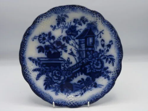 Scottish Flow Blue Pottery Plate - Alpine - Cochran & Co