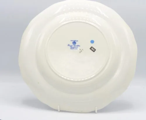 Flow Blue Polychrome Hand Painted Turkey Plates - Image 7