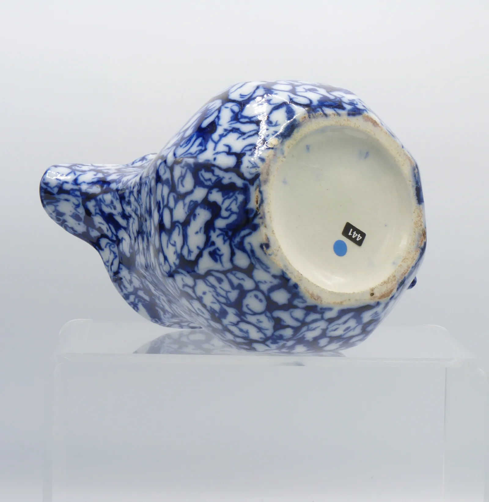 Flow Blue Sheet Pattern Jug - Marble - Image 5