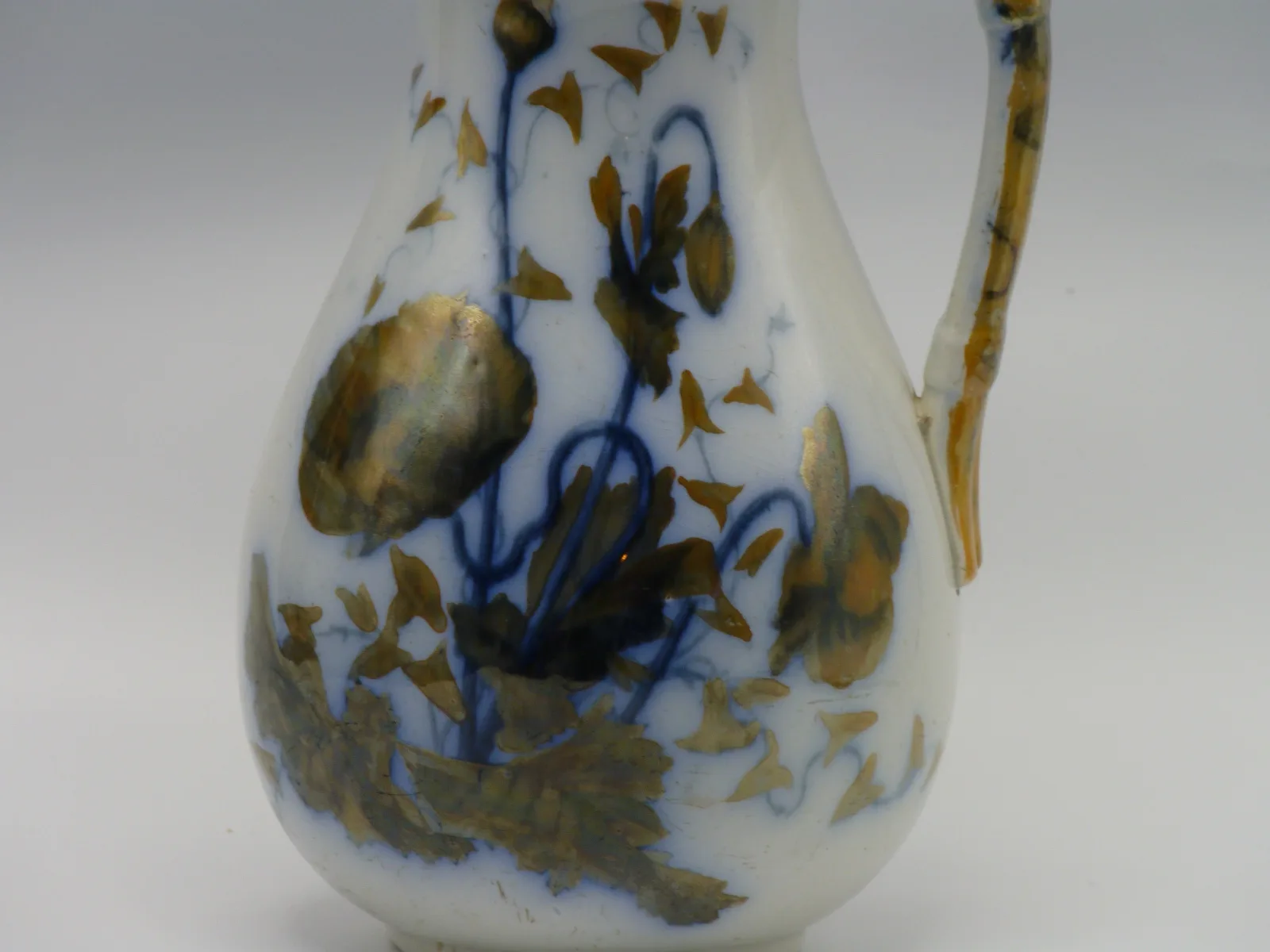 Flow Blue Jug Unusual– S. Alcock - Image 8
