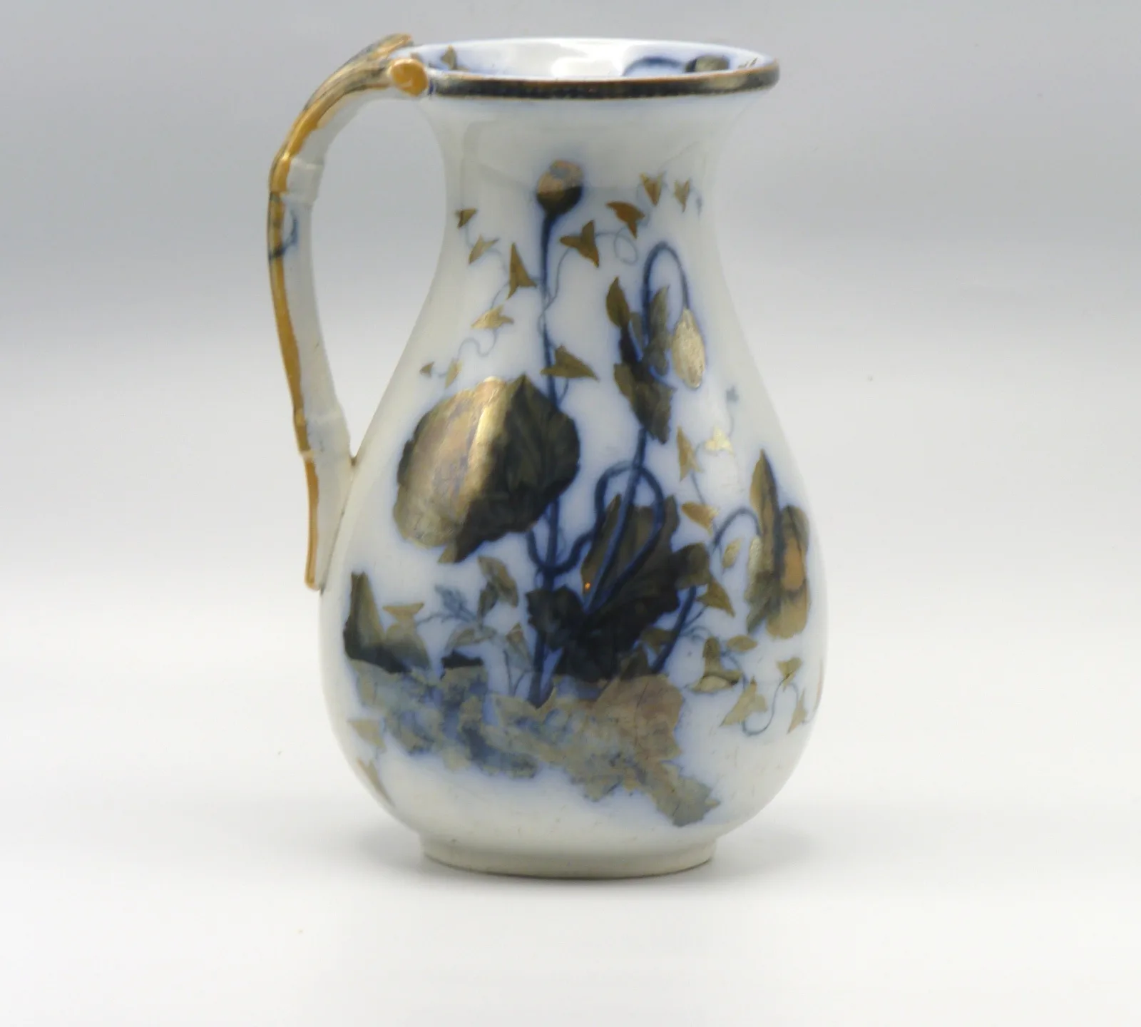 Flow Blue Jug Unusual– S. Alcock - Image 5