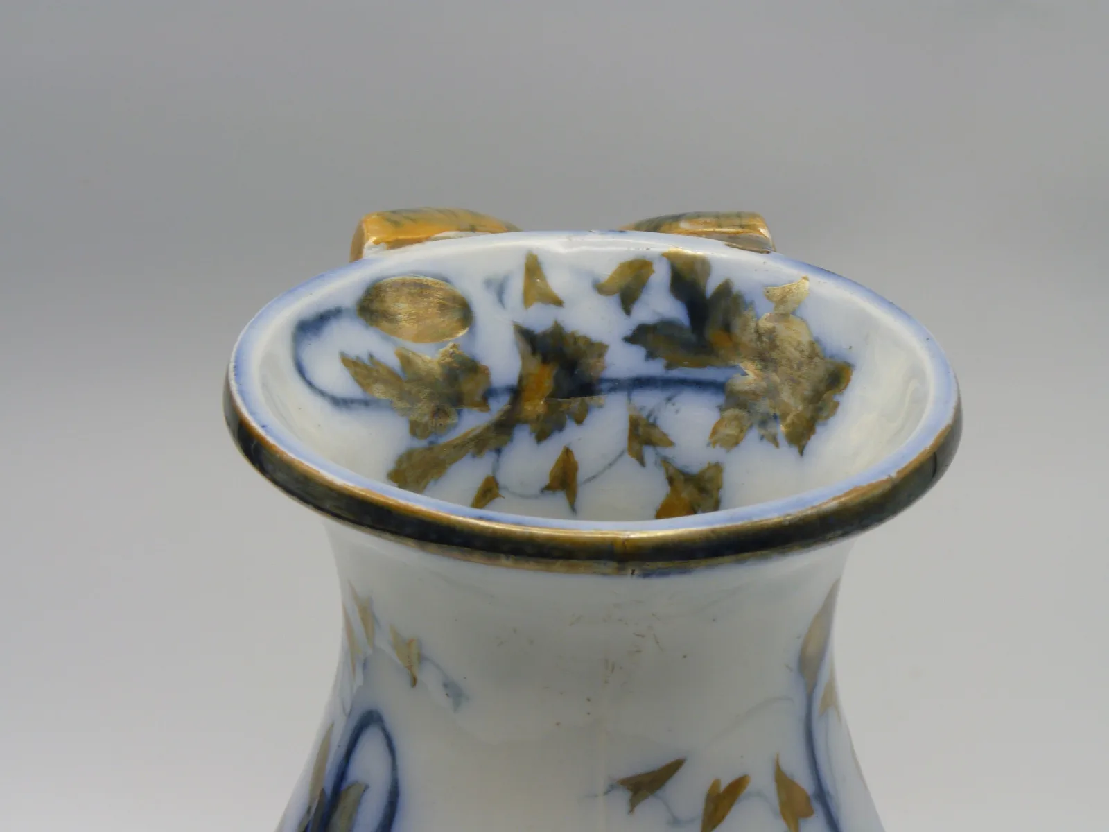 Flow Blue Jug Unusual– S. Alcock - Image 3