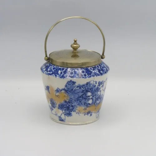 Blue & White - George Jones Biscuit Barrel