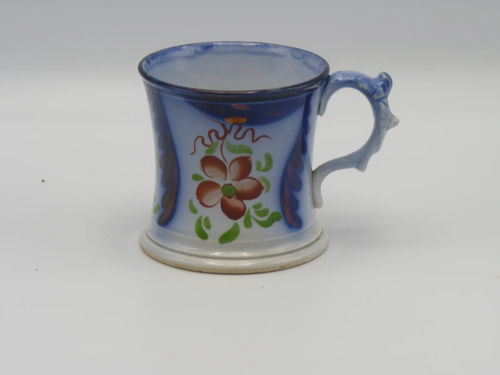 Wonderful Flow Blue Gaudy Welsh Mug