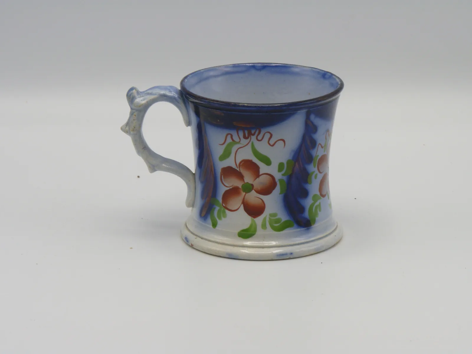 Wonderful Flow Blue Gaudy Welsh Mug - Image 3