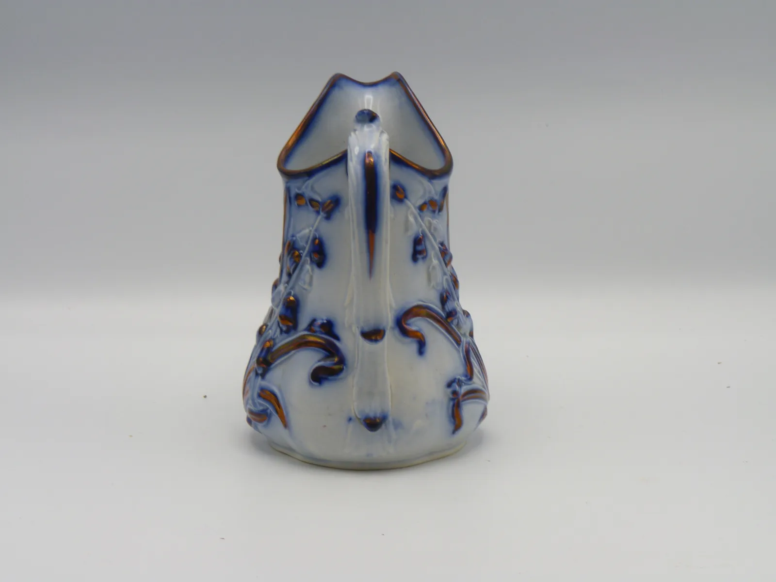 Beautiful Flow Blue Copper Lustre “Harebell” Jug - Image 2