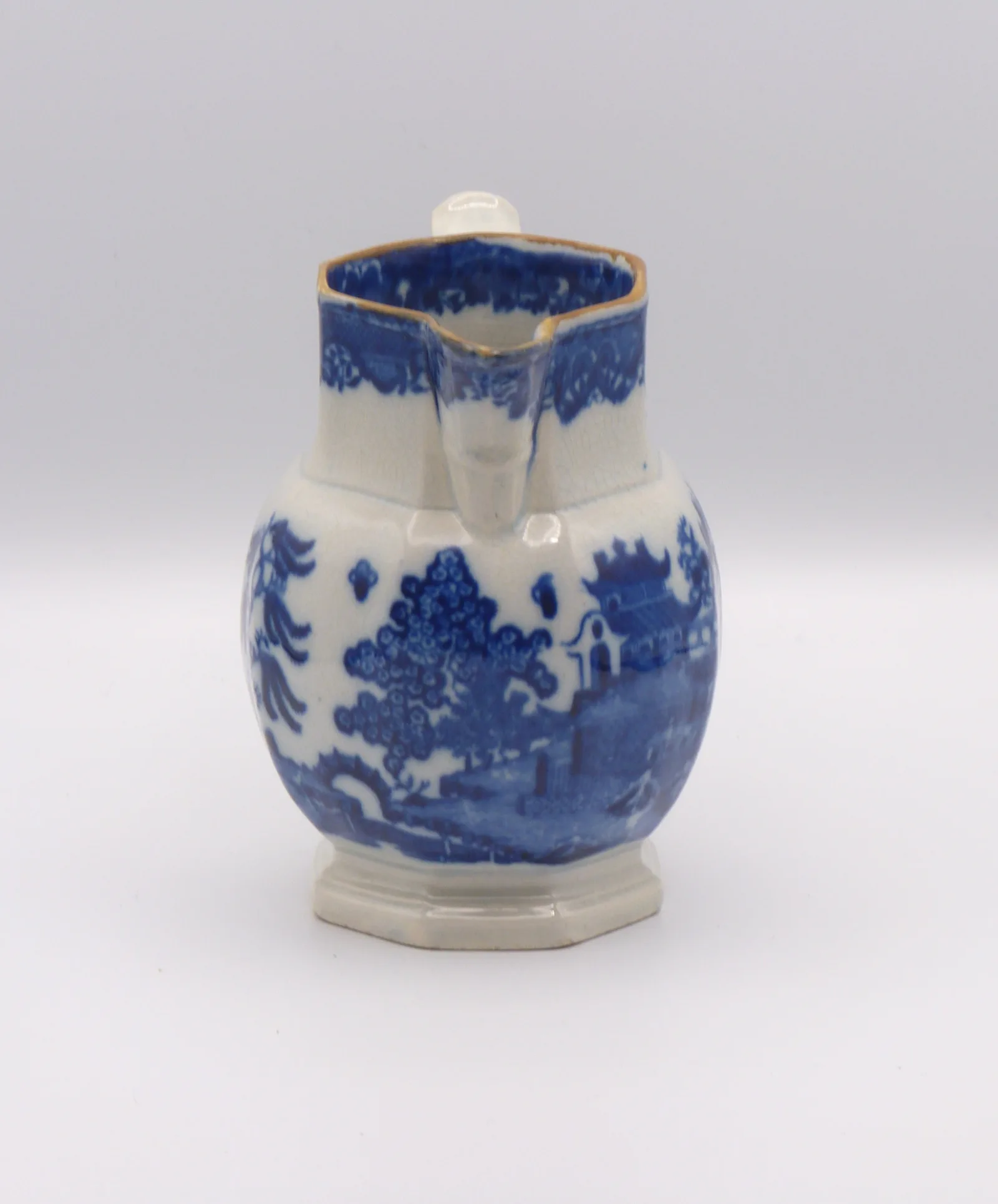 Early Blue & White Pearlware Jug - Image 6
