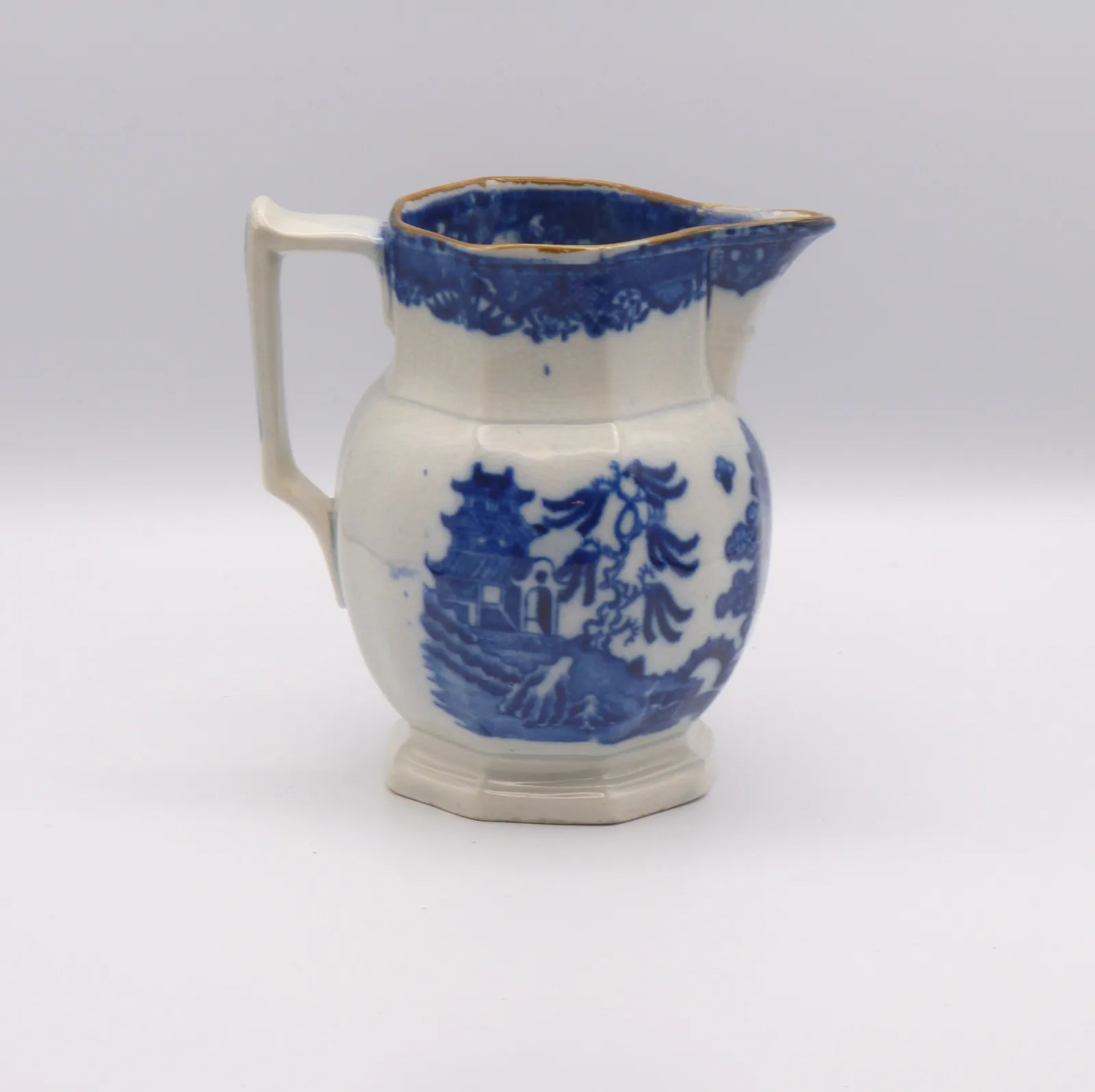 Early Blue & White Pearlware Jug - Image 5