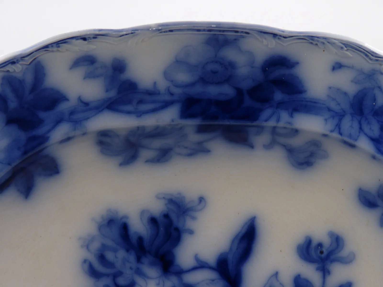 Great Flow Blue Platter – J. Wedgwood (2 ) - Woodbine - Image 3