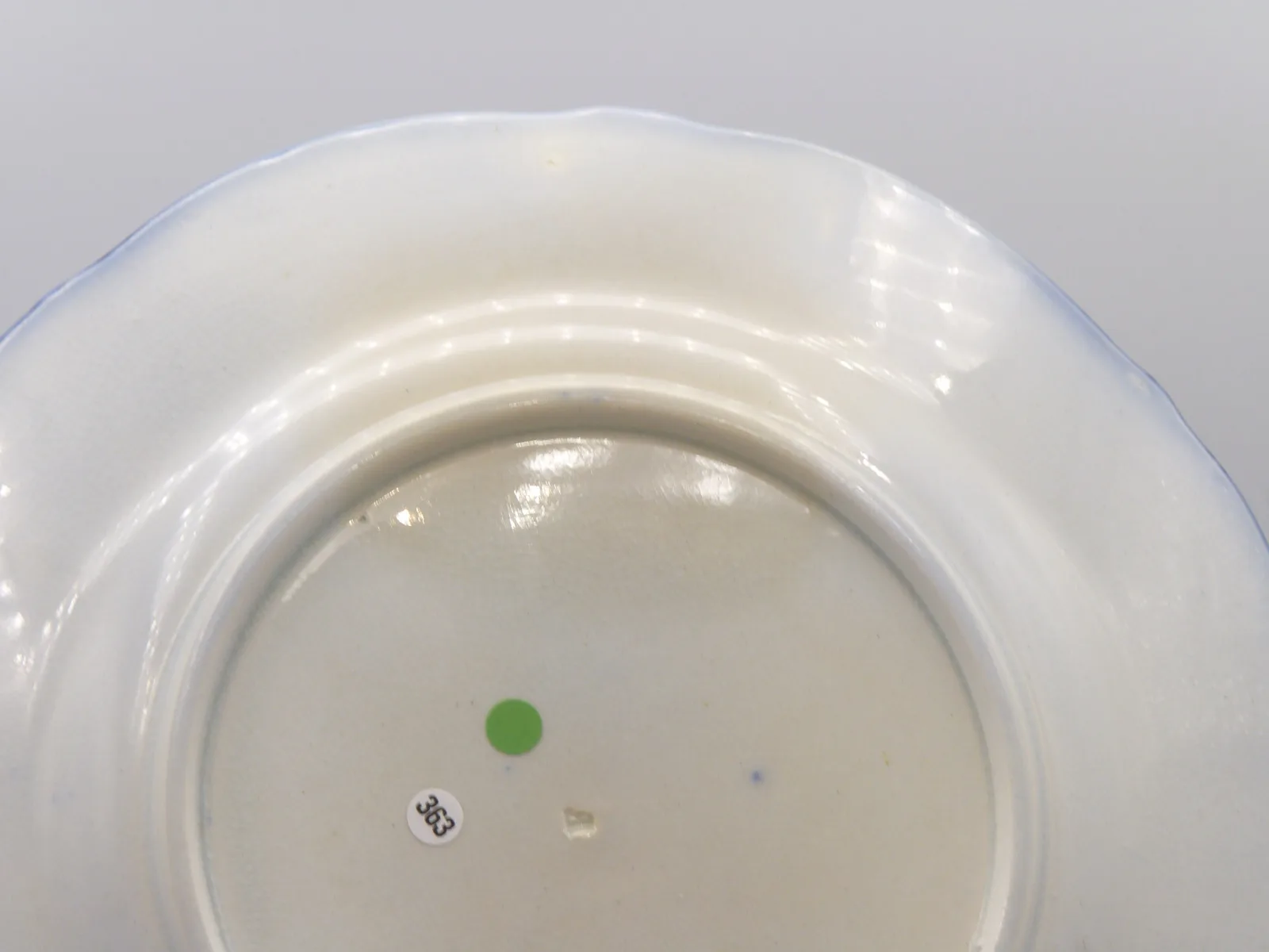 Wonderful Flow Blue & Polychrome Dessert Service - Image 11