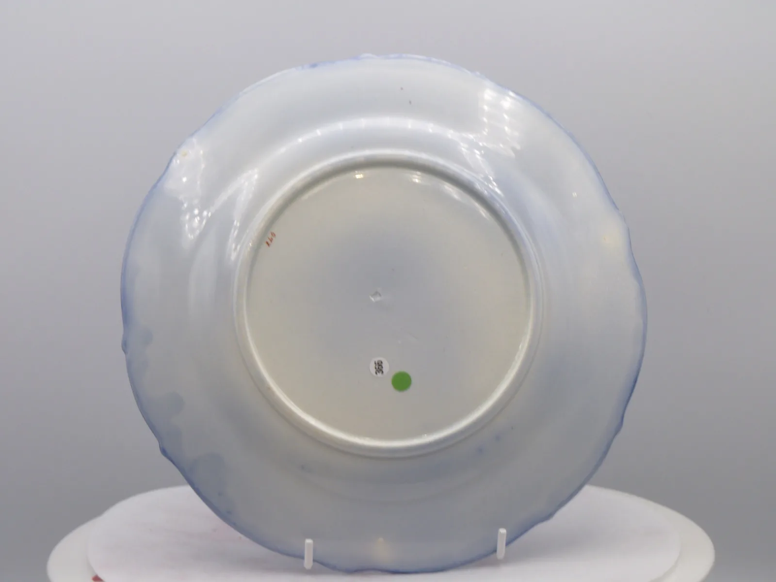 Wonderful Flow Blue & Polychrome Dessert Service - Image 17