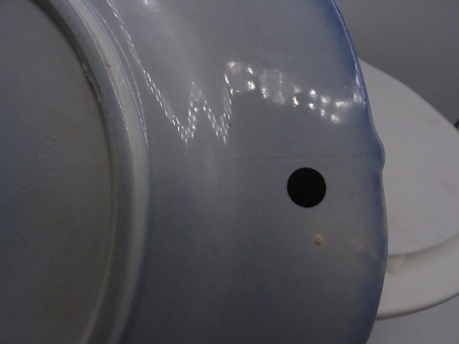 Wonderful Flow Blue & Polychrome Dessert Service - Image 20