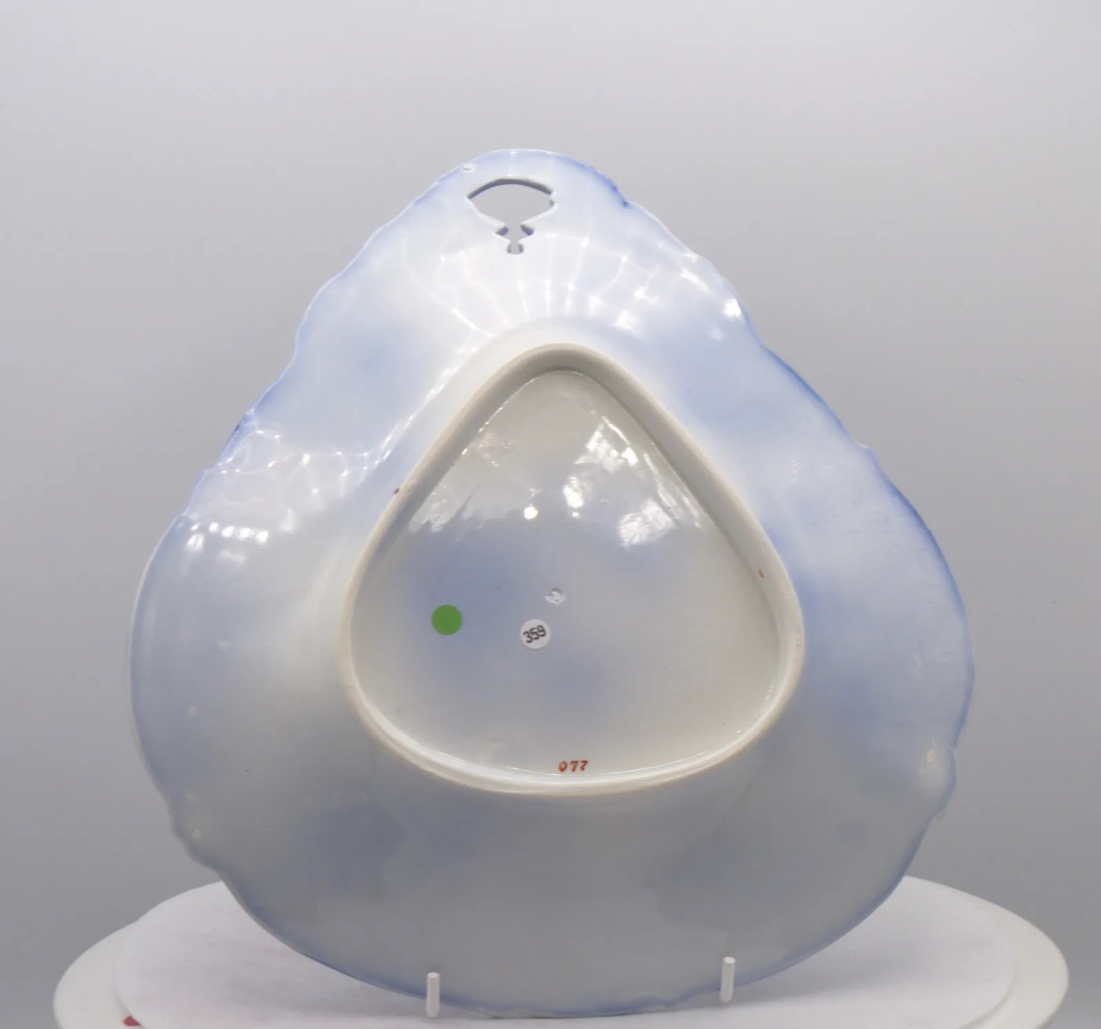 Wonderful Flow Blue & Polychrome Dessert Service - Image 26