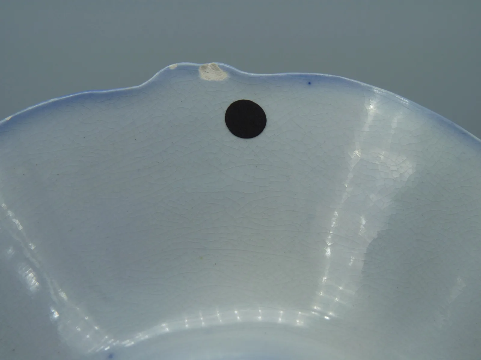 Wonderful Flow Blue & Polychrome Dessert Service - Image 29