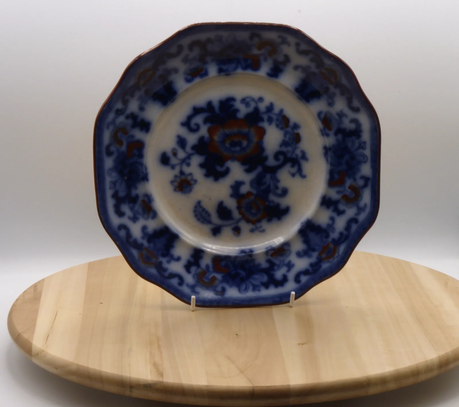 Flow Blue Polychrome -  Cake Plate – Davenport