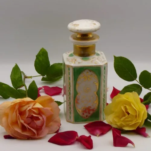 Green & Gold Perfume Bottle