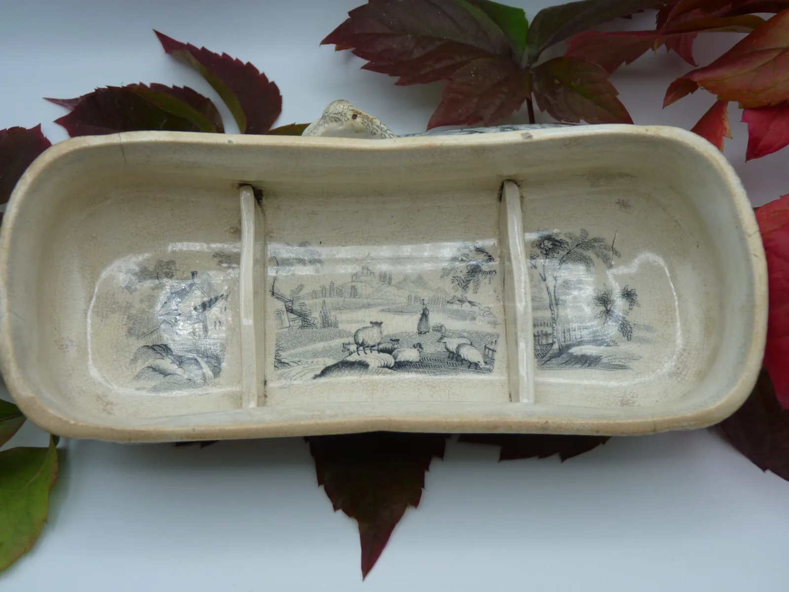 Razor Box –  Transferware - Black/Grey (Mulberry?) - Image 10