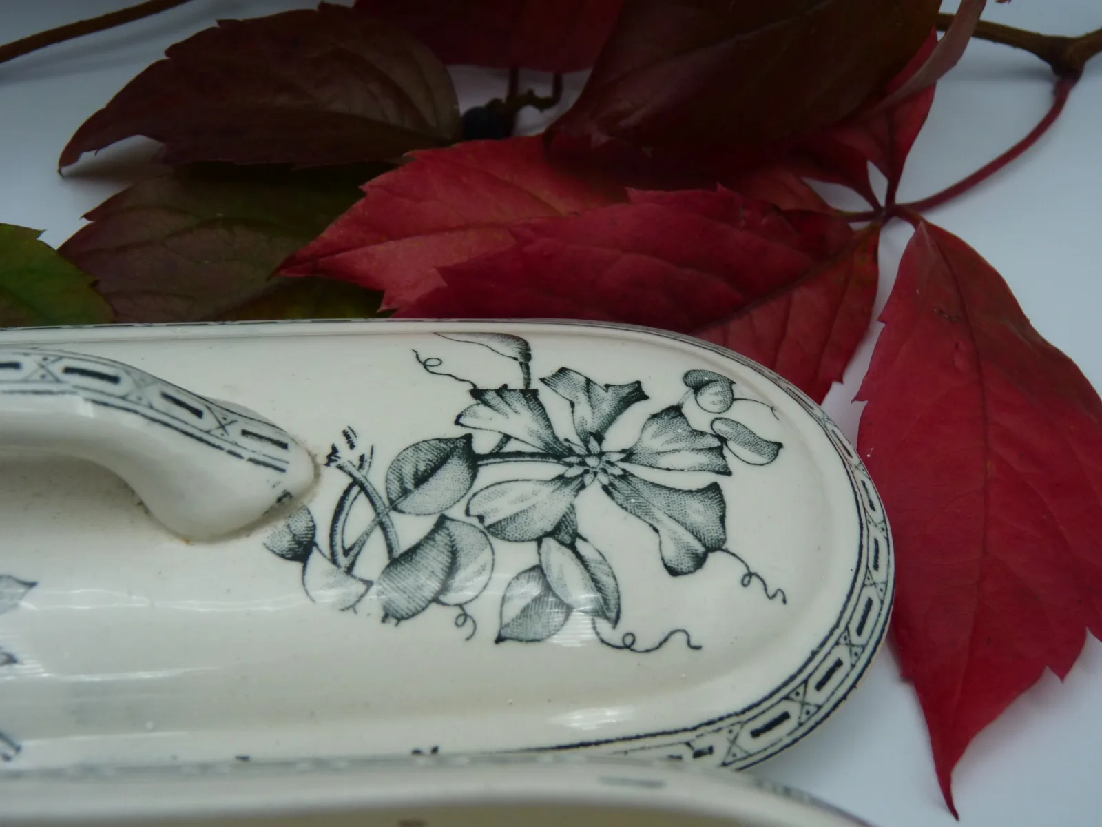 Toothbrush Box Box - Transferware - Dog Rose & Bee - Image 7