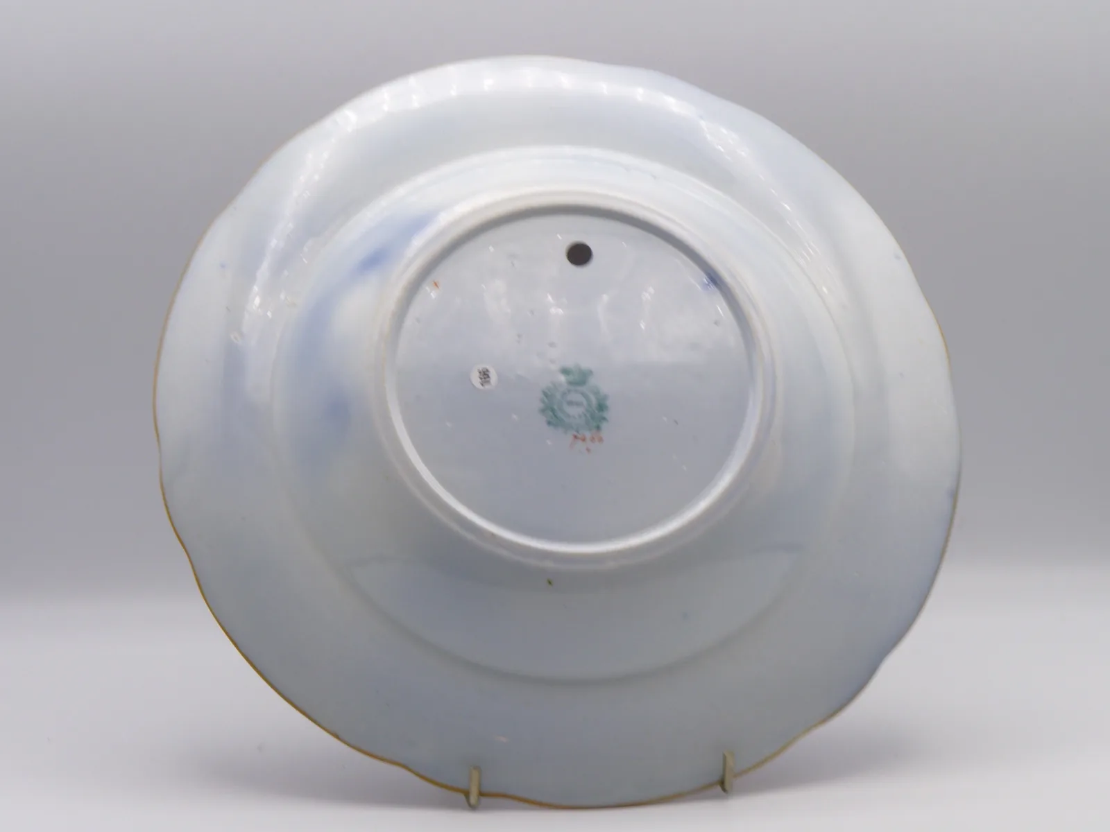 Exceedingly Rare Flow Blue Polychrome Soup / Pasta Bowl - - Image 4