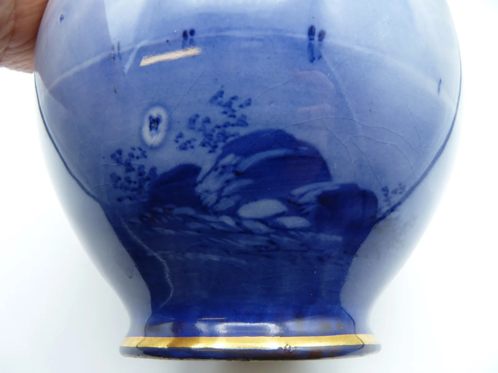 Flow Blue Bottle & Cover – Irish connection - Killarney - Image 5