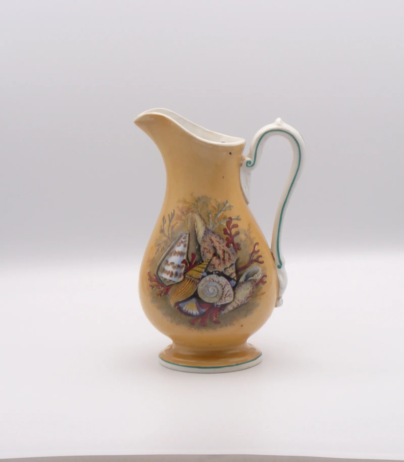 Orange/Peach Ground Syrup Pitcher - Shells - Image 2