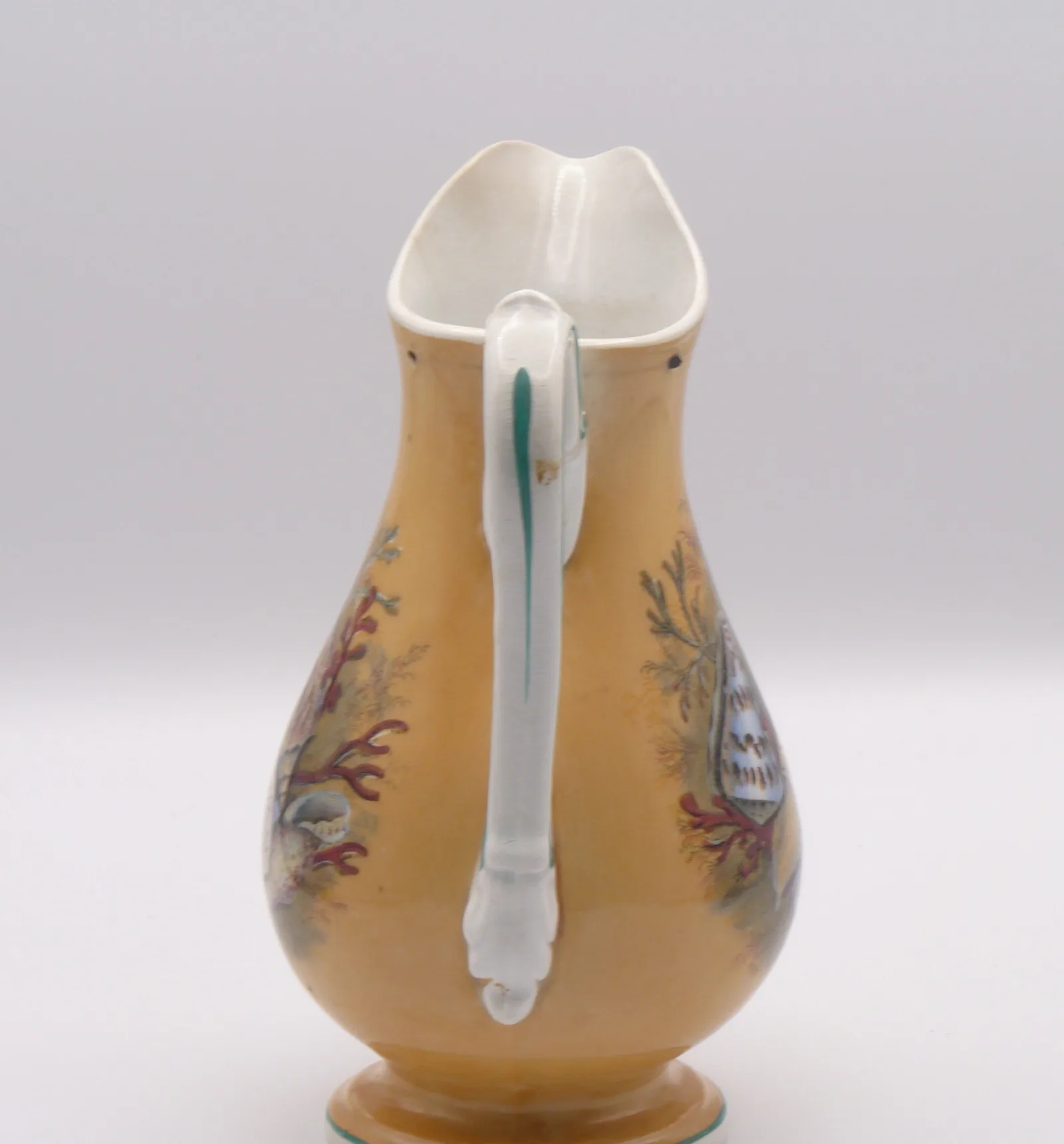Orange/Peach Ground Syrup Pitcher - Shells - Image 4