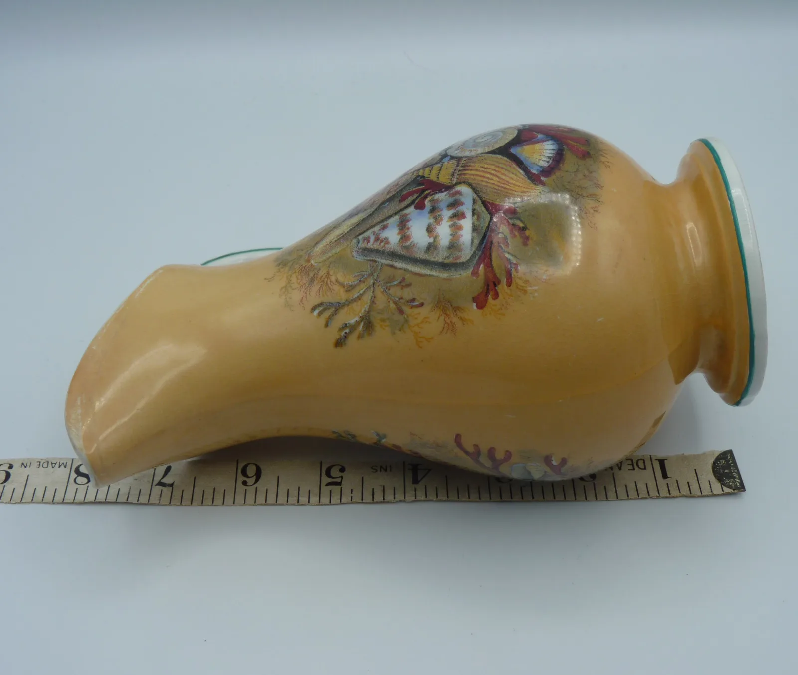 Orange/Peach Ground Syrup Pitcher - Shells - Image 10