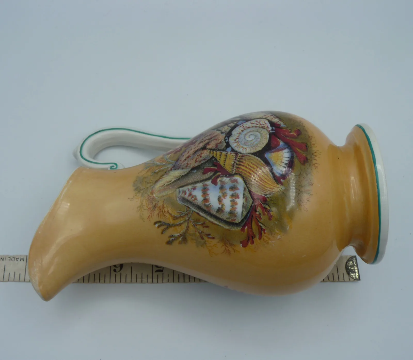 Orange/Peach Ground Syrup Pitcher - Shells - Image 11