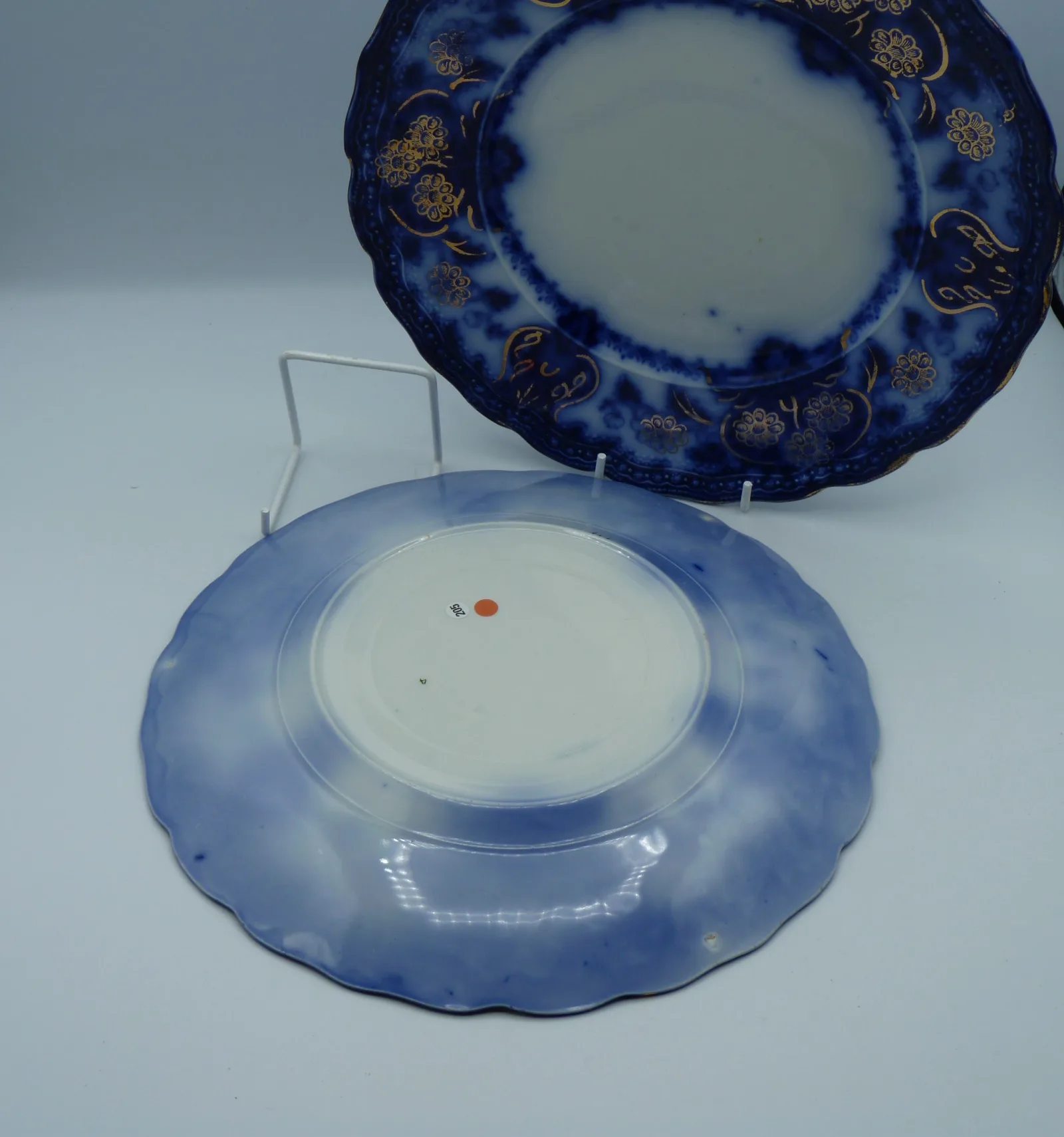 2 sets of 3  Flow Blue Seville Plates - - Image 10