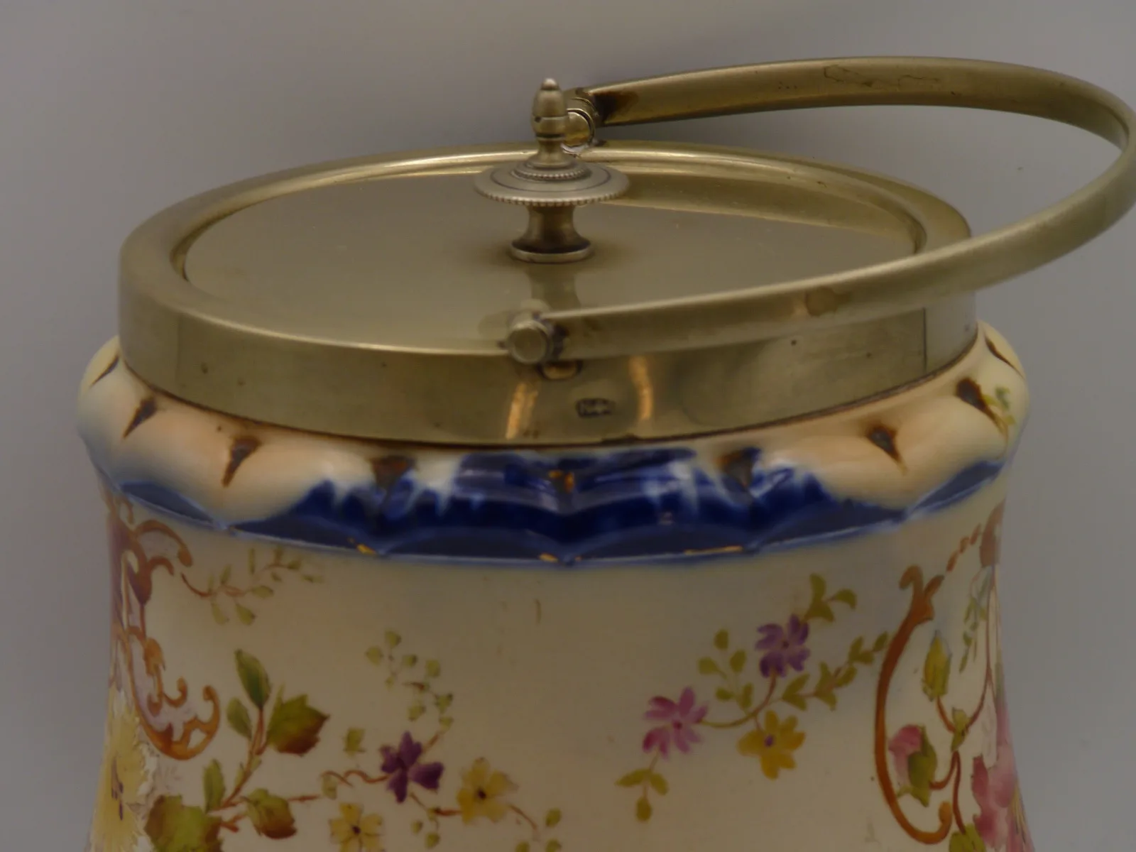 Polychrome Biscuit Barrel – Carlton Ware- Petunia - Image 5