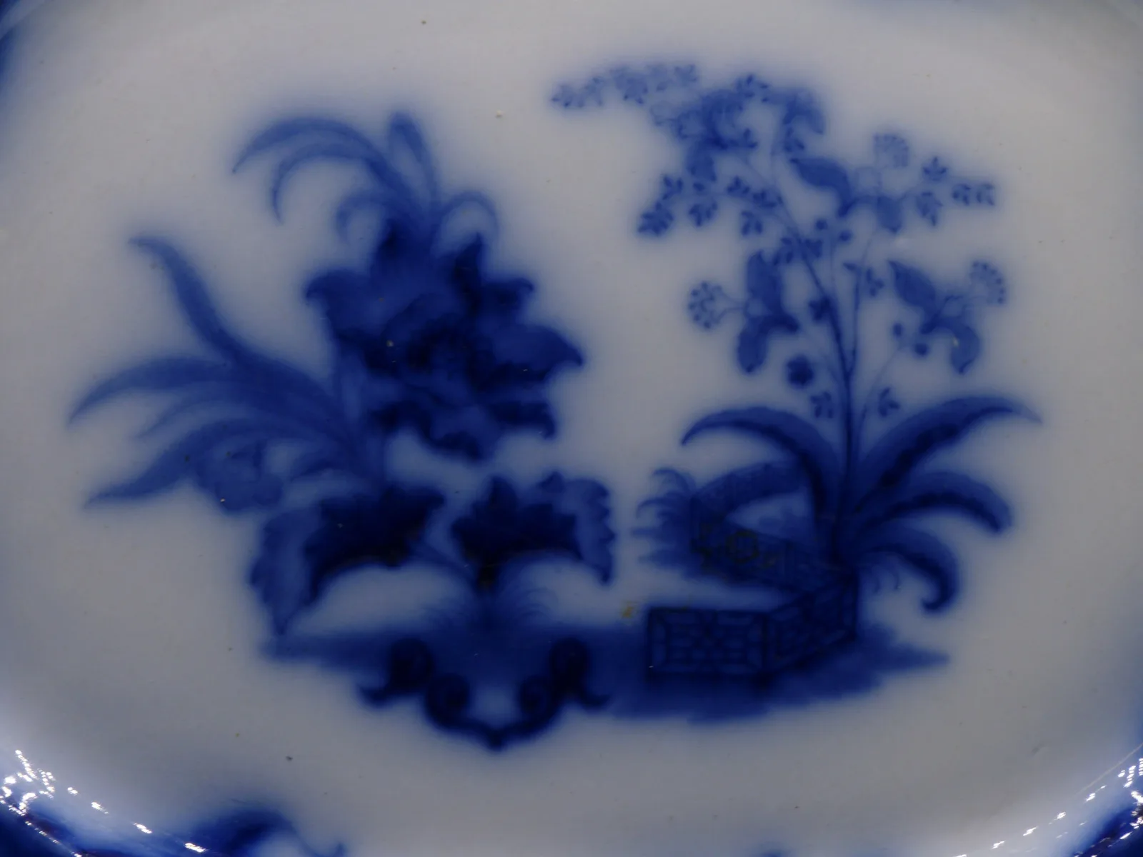 Beautiful Flow Blue Platter – Samuel Alcock - Carlton - Image 2