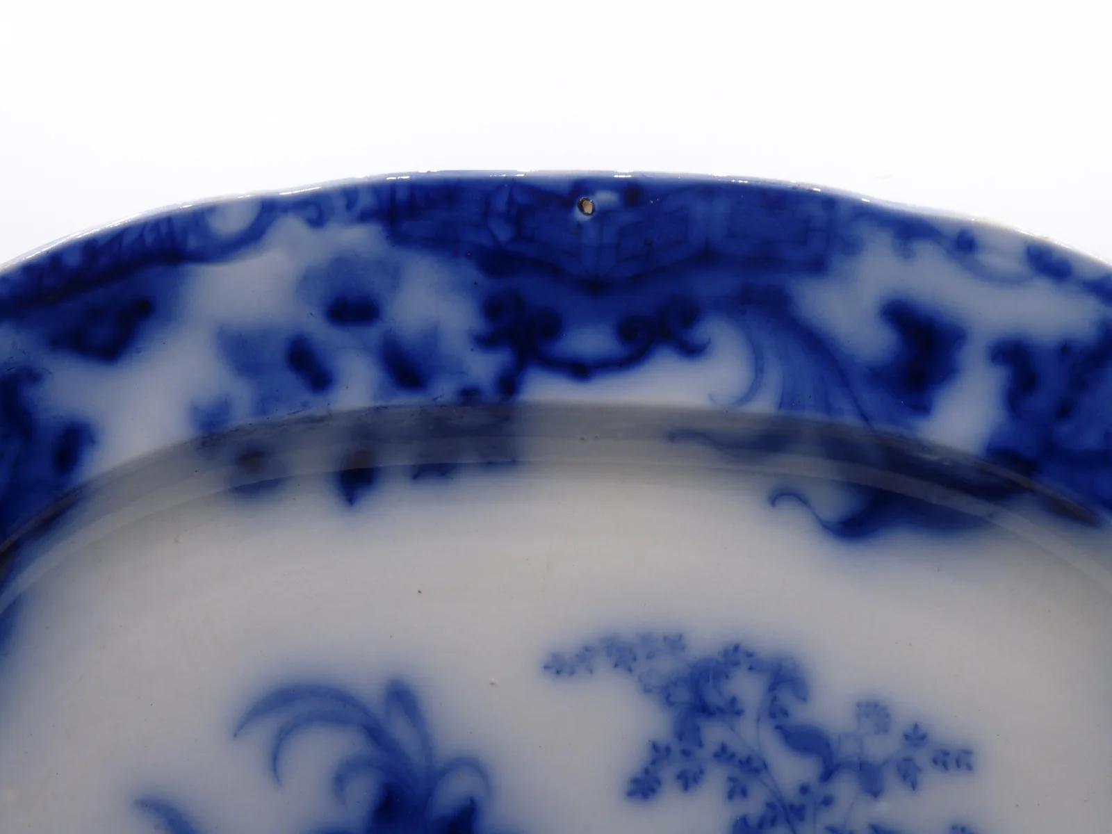 Beautiful Flow Blue Platter – Samuel Alcock - Carlton - Image 3