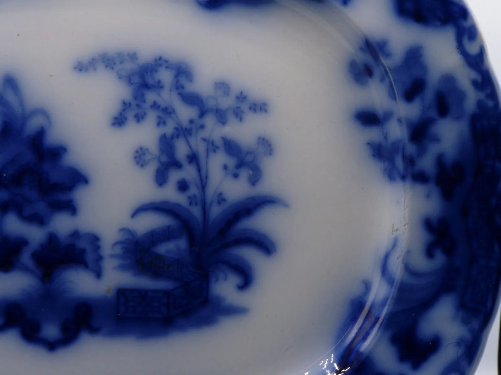 Beautiful Flow Blue Platter – Samuel Alcock - Carlton - Image 4