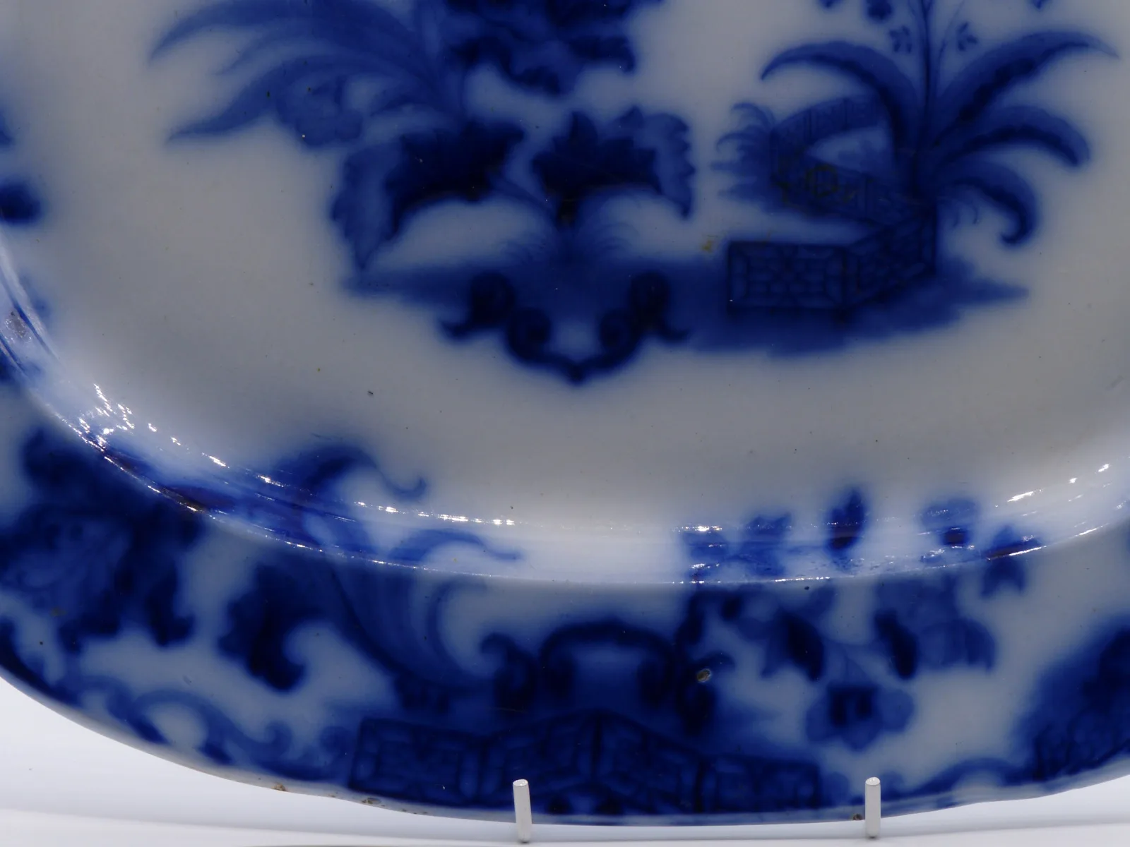 Beautiful Flow Blue Platter – Samuel Alcock - Carlton - Image 5