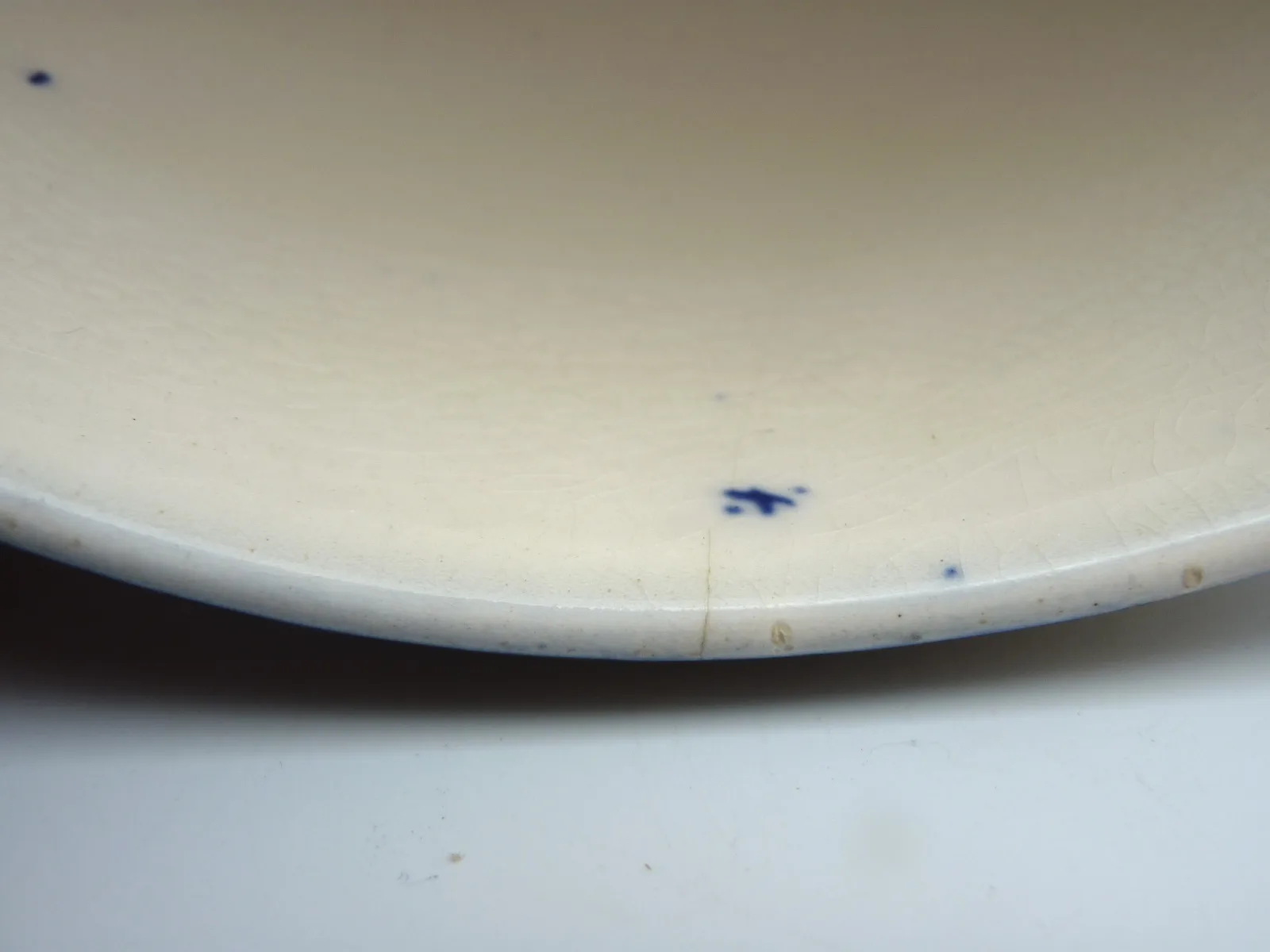 Flow Blue with Gold Large Doulton Cheese Dome - - Image 10