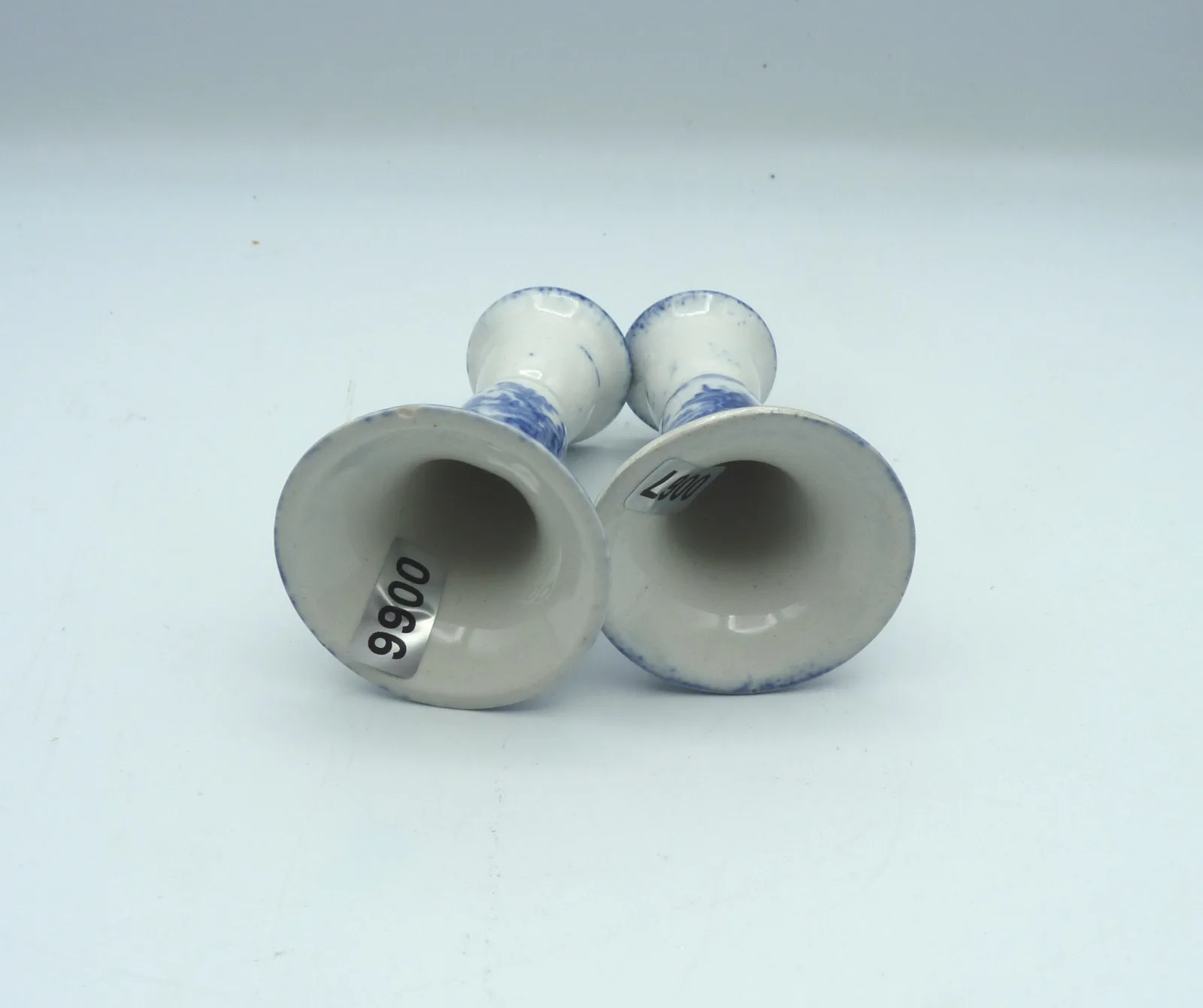 Rare Blue & White Toy Candlesticks - - Image 5