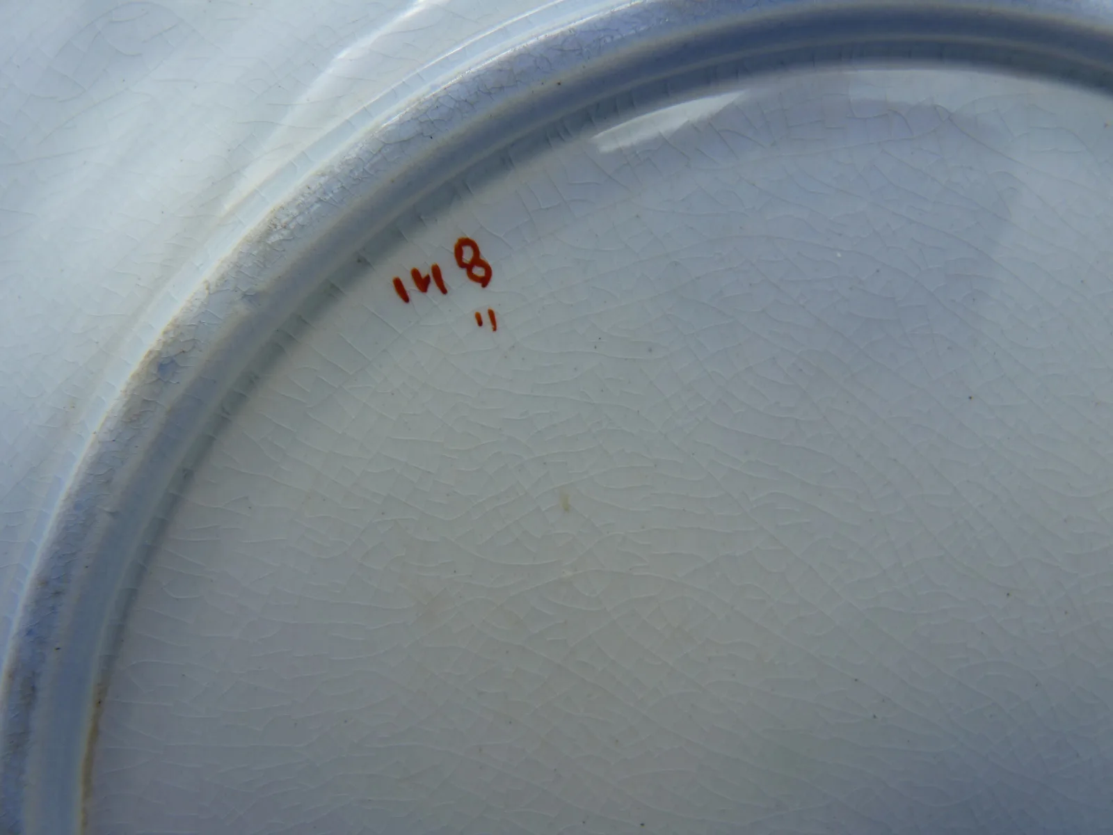 2 Stunning Flow Blue & Polychrome Plates - Image 8