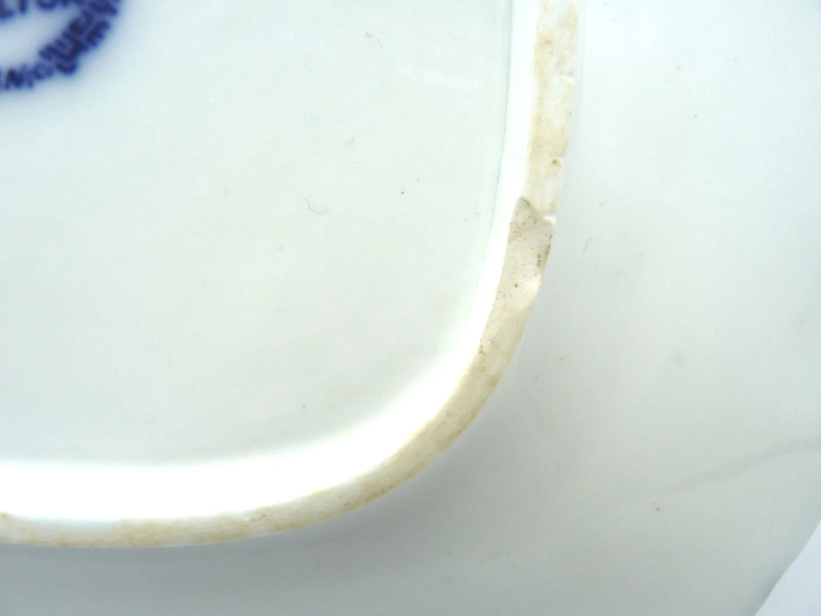 Lovely Tab Handled Flow Blue Cake Plate -Alcock - Image 8