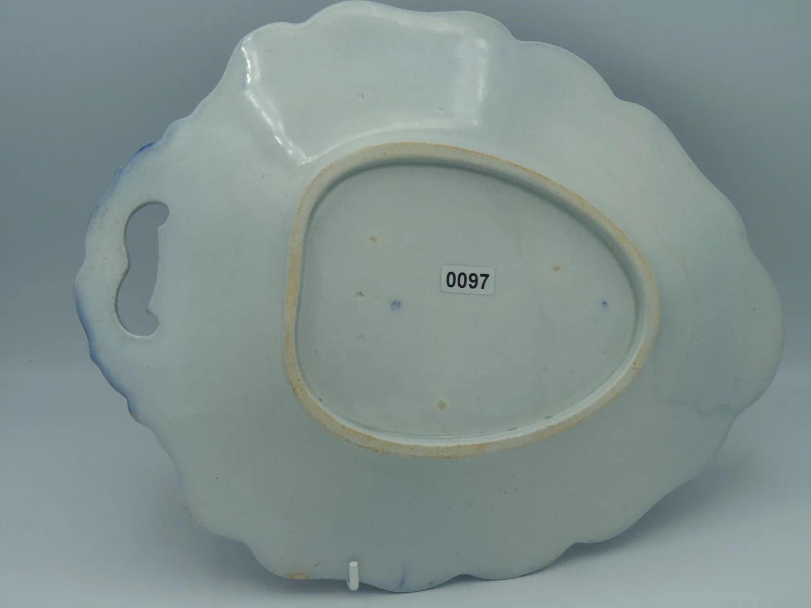 2 Flow Blue Serving Plates - Formosa - Image 11