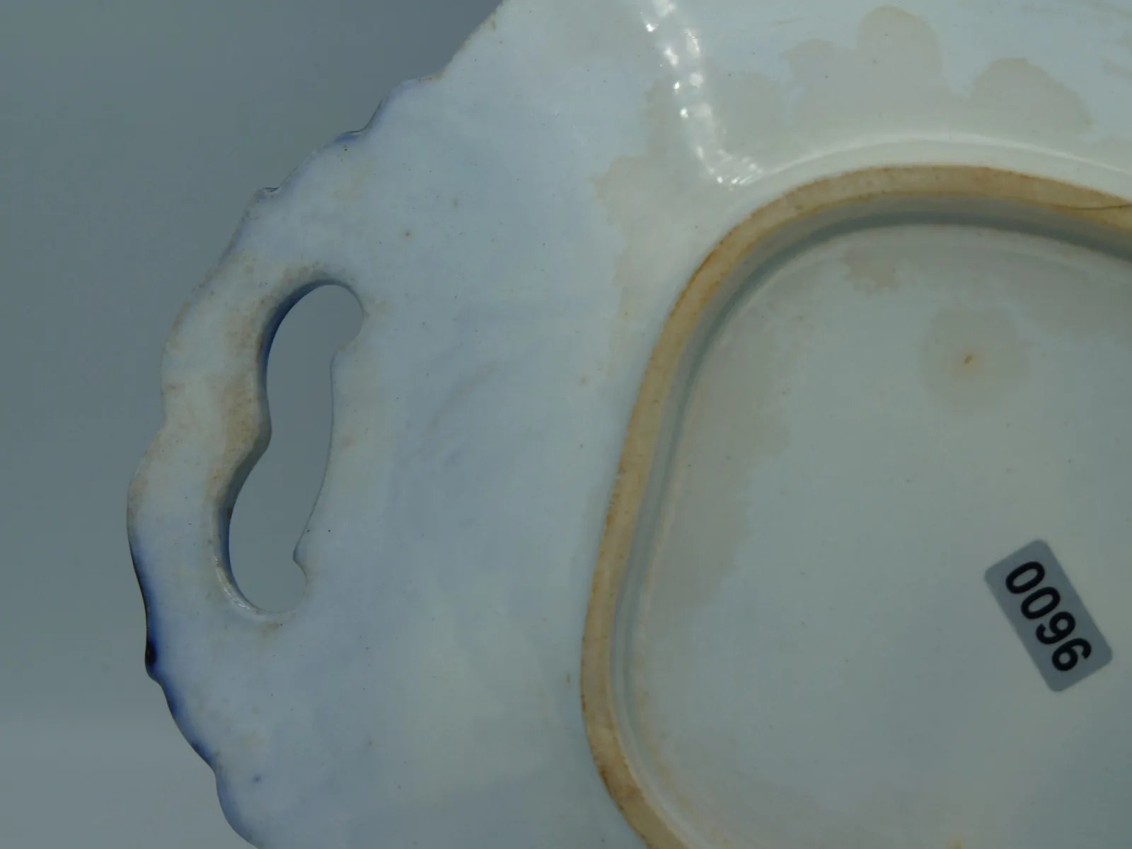 2 Flow Blue Serving Plates - Formosa - Image 3