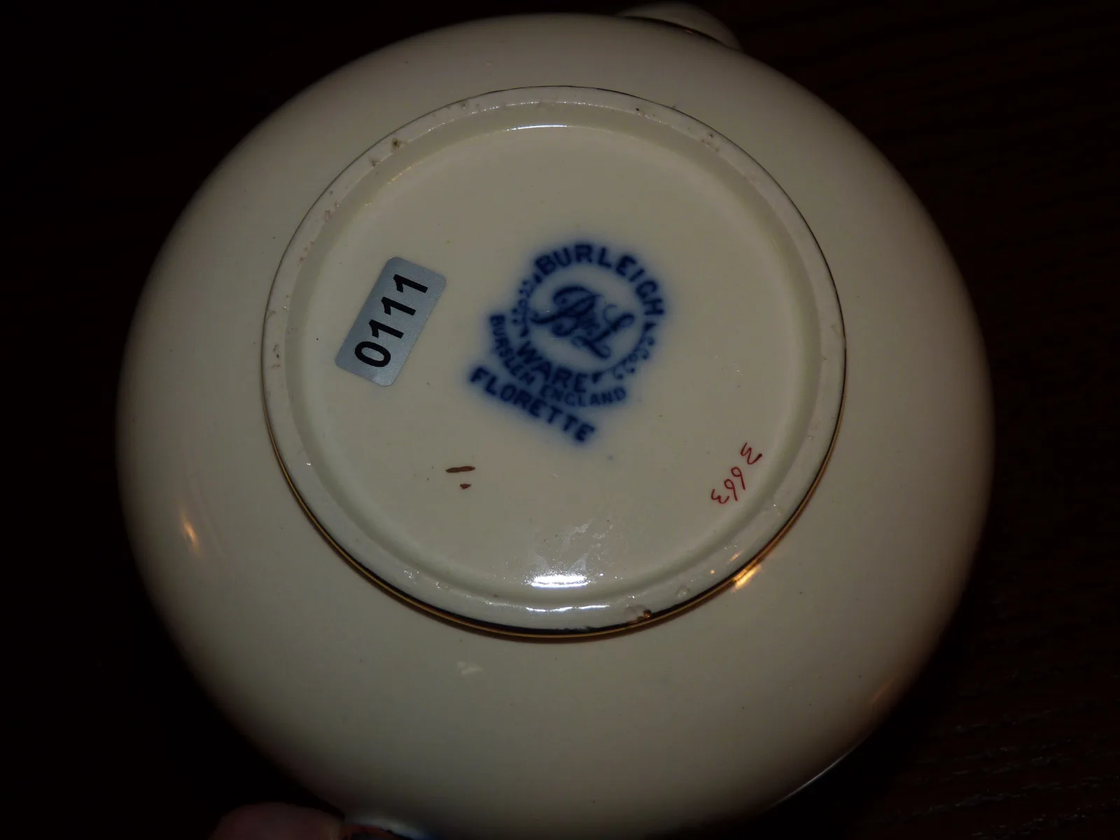 Flow Blue & Gold Teapot – “Florette” - Burgess & Leigh - Image 10